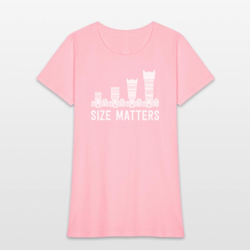Funny Photography T Shirt Lens Size Matters
