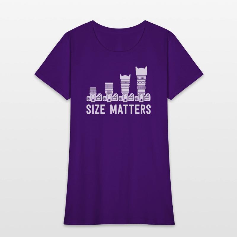 Funny Photography T Shirt Lens Size Matters