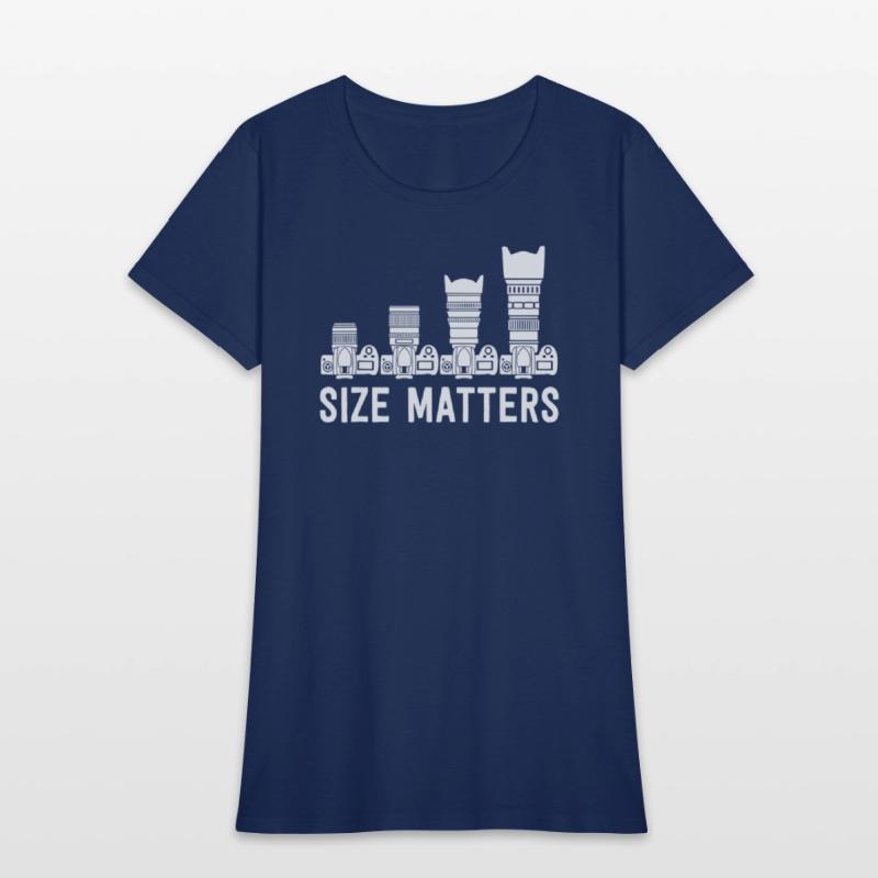 Funny Photography T Shirt Lens Size Matters