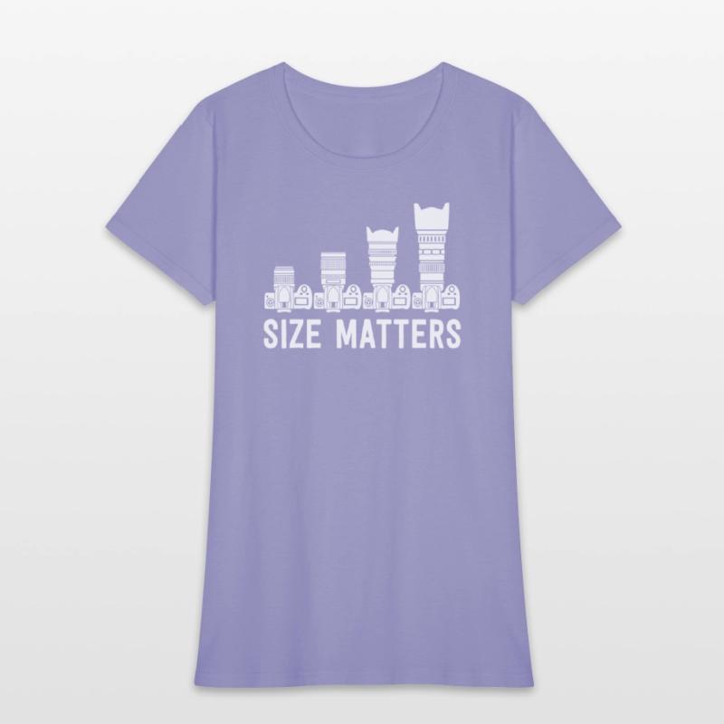 Funny Photography T Shirt Lens Size Matters