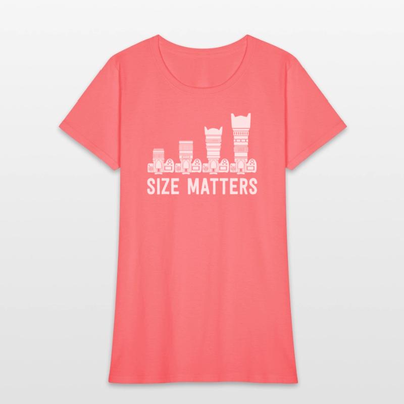 Funny Photography T Shirt Lens Size Matters