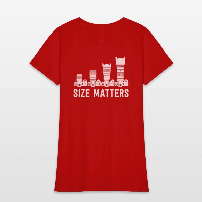 Funny Photography T Shirt Lens Size Matters