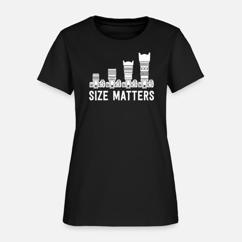 Funny Photography T Shirt Lens Size Matters