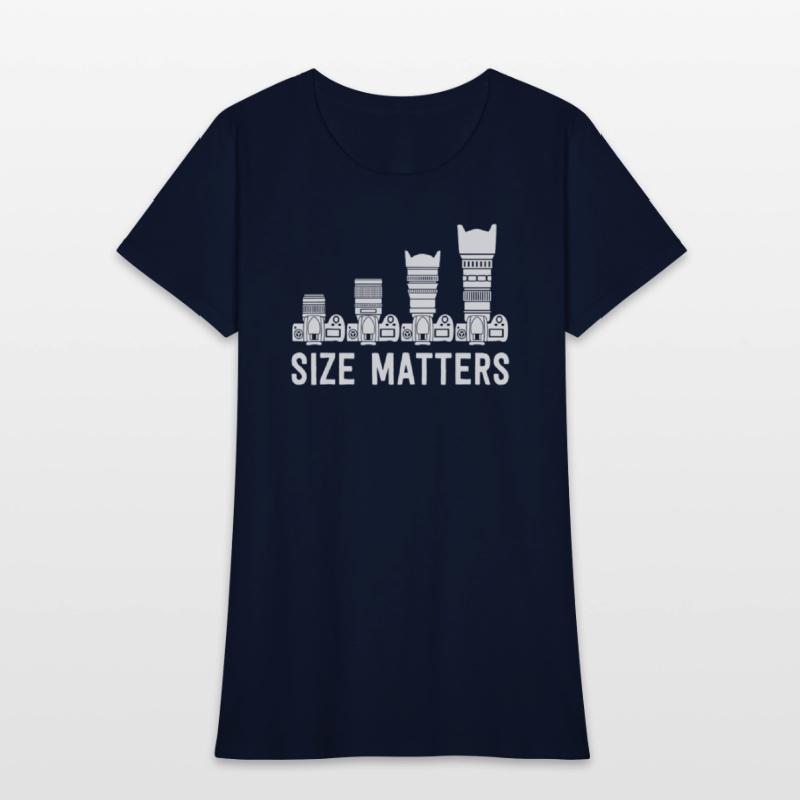 Funny Photography T Shirt Lens Size Matters