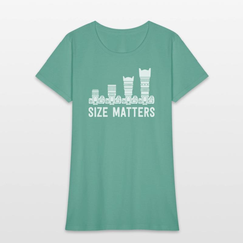 Funny Photography T Shirt Lens Size Matters