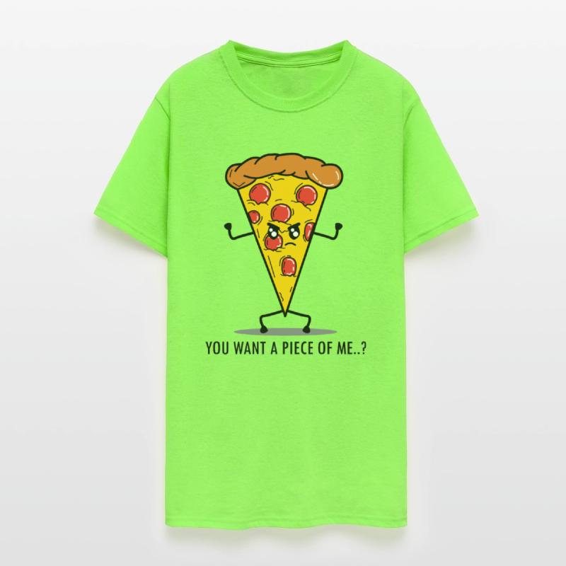 Funny Pizza Fast Food Angry Humorous