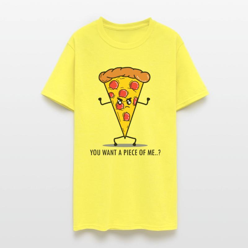 Funny Pizza Fast Food Angry Humorous