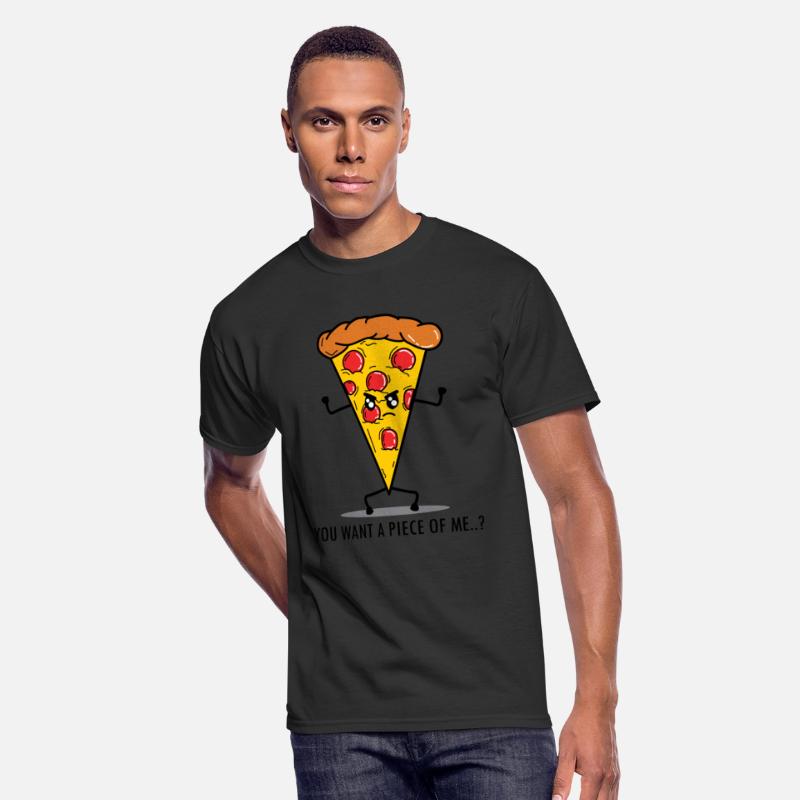 Funny Pizza Fast Food Angry Humorous