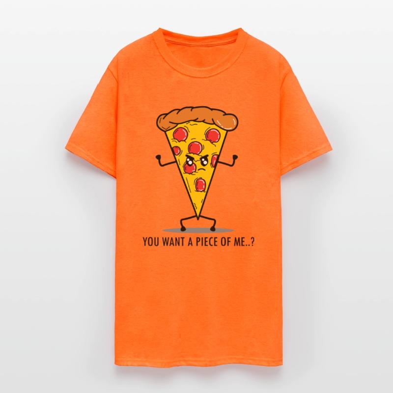Funny Pizza Fast Food Angry Humorous