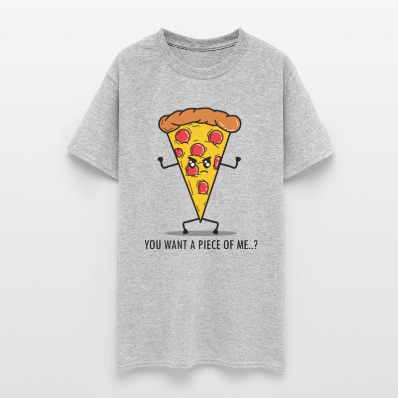 Funny Pizza Fast Food Angry Humorous