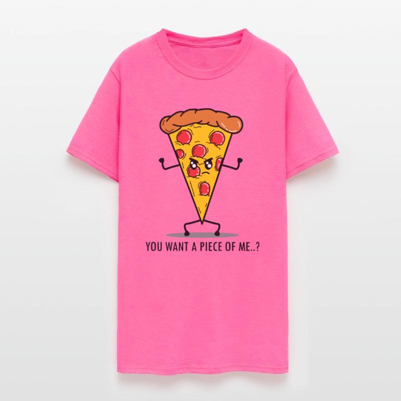 Funny Pizza Fast Food Angry Humorous