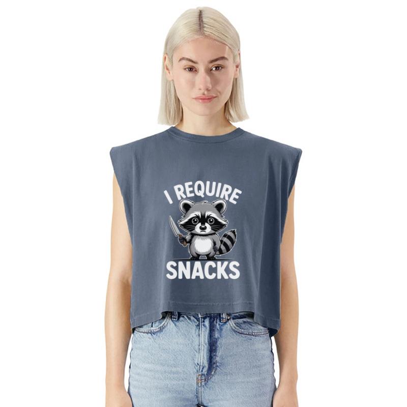 Funny Raccoon Quote I Require Snacks Cute Animal