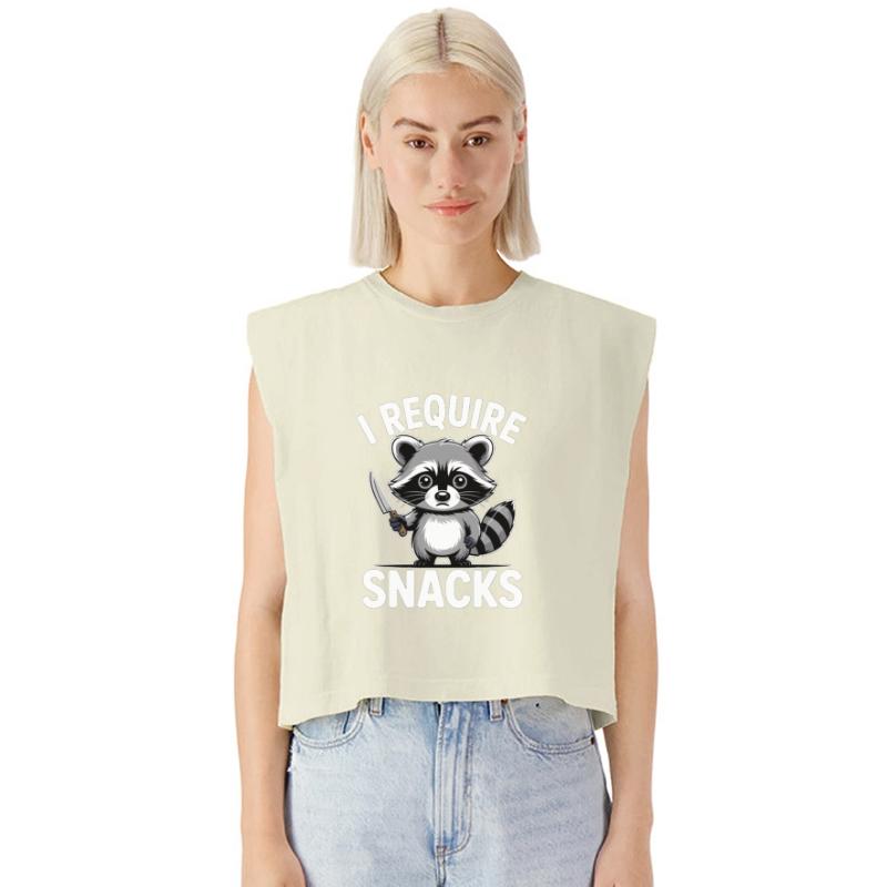 Funny Raccoon Quote I Require Snacks Cute Animal