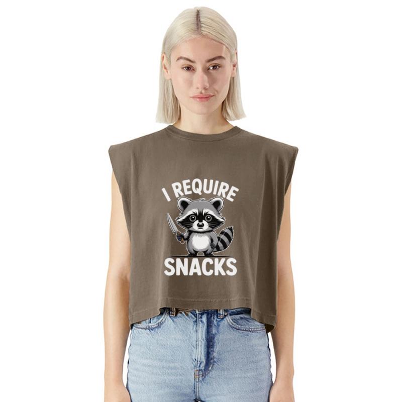 Funny Raccoon Quote I Require Snacks Cute Animal