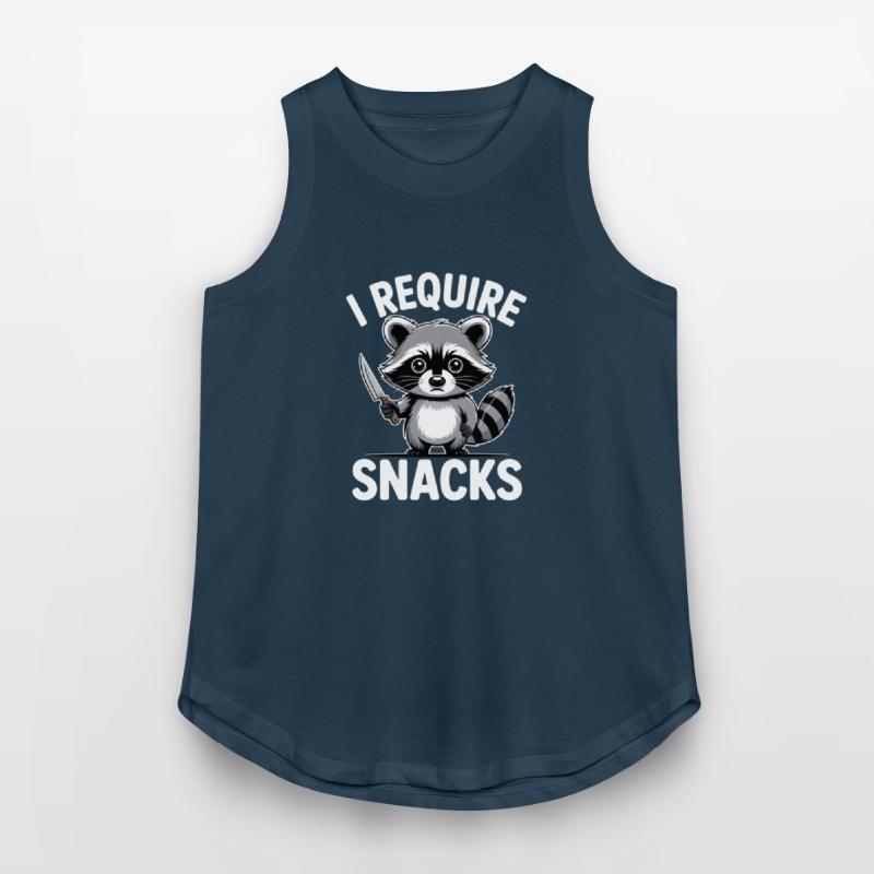 Funny Raccoon Quote I Require Snacks Cute Animal