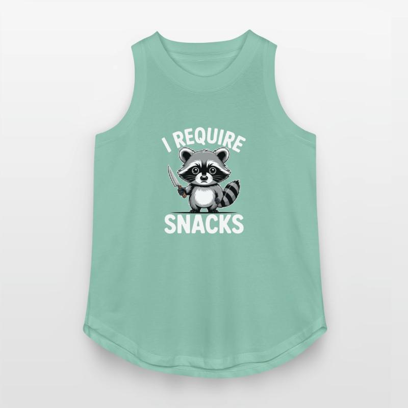 Funny Raccoon Quote I Require Snacks Cute Animal