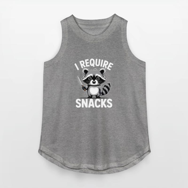 Funny Raccoon Quote I Require Snacks Cute Animal