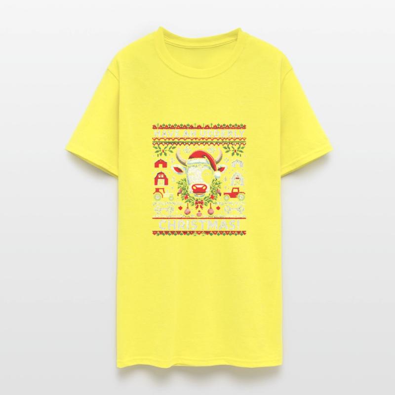 Funny Ugly Christmas Cow Holiday Design
