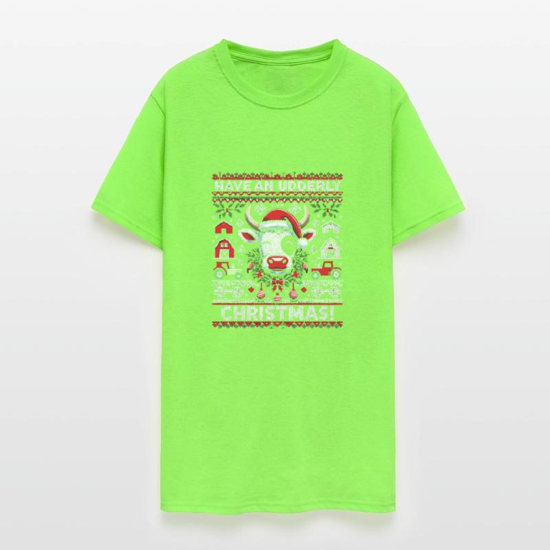 Funny Ugly Christmas Cow Holiday Design