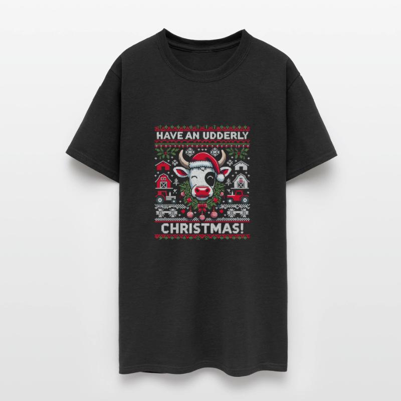 Funny Ugly Christmas Cow Holiday Design