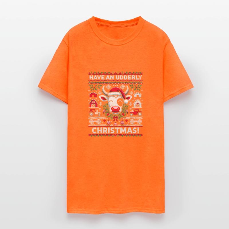 Funny Ugly Christmas Cow Holiday Design