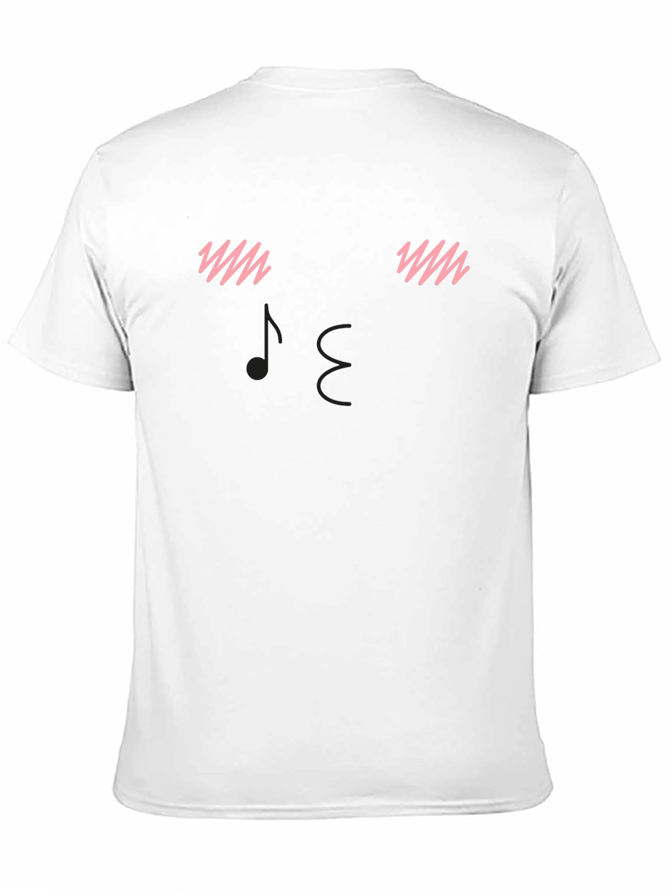 Blushing Music Note Graphic Tee