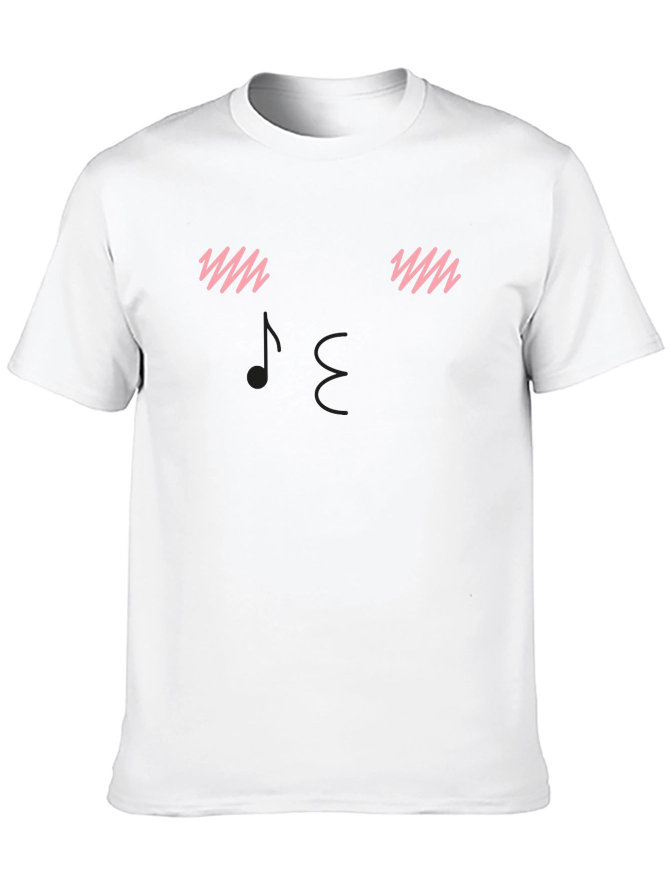 Blushing Music Note Graphic Tee