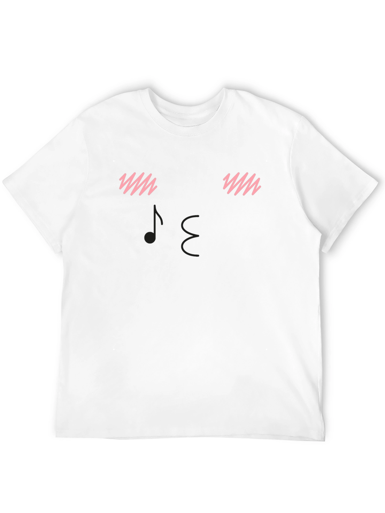 Blushing Music Note Graphic Tee