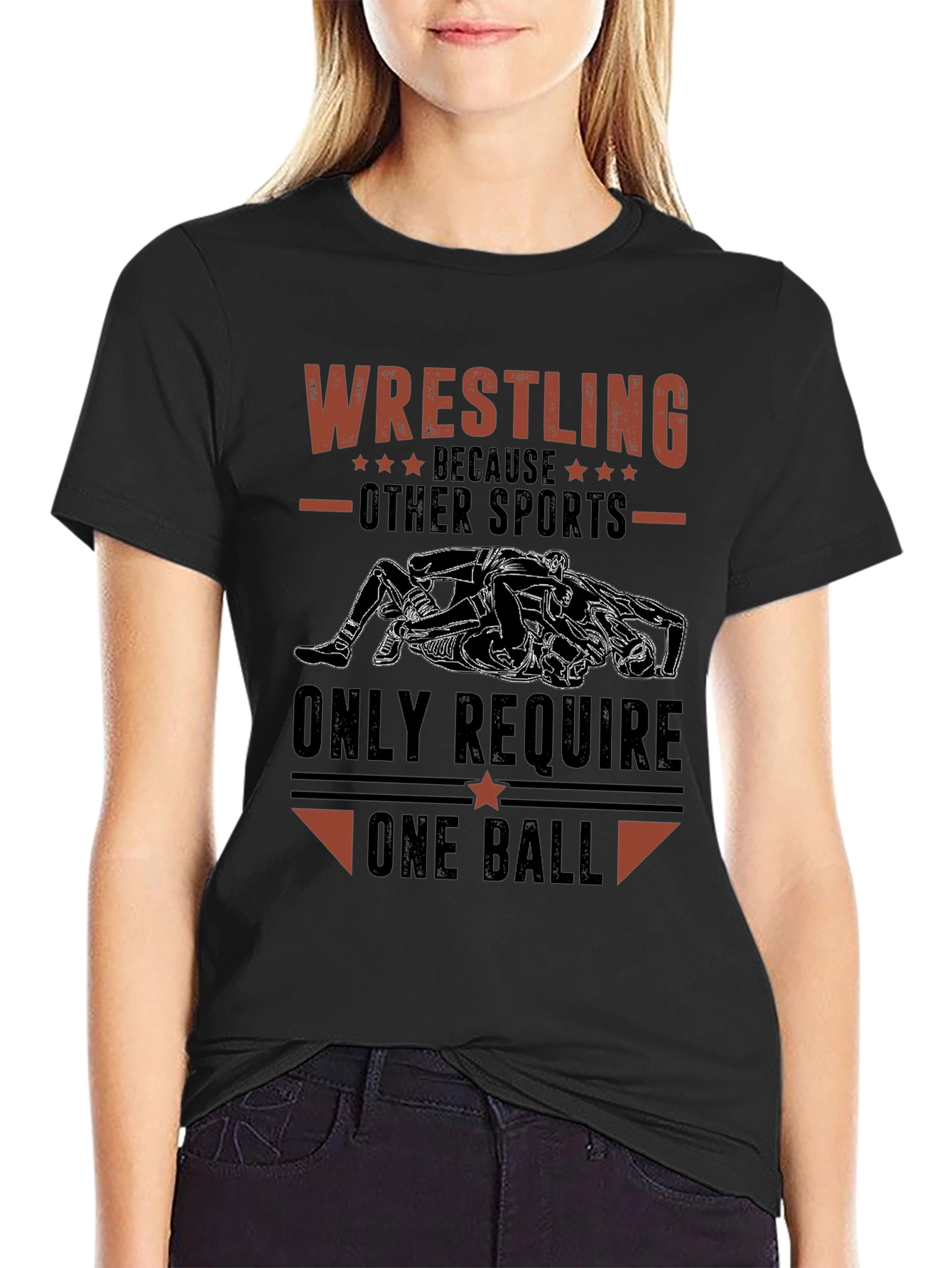 Wrestling One Ball Graphic Tee