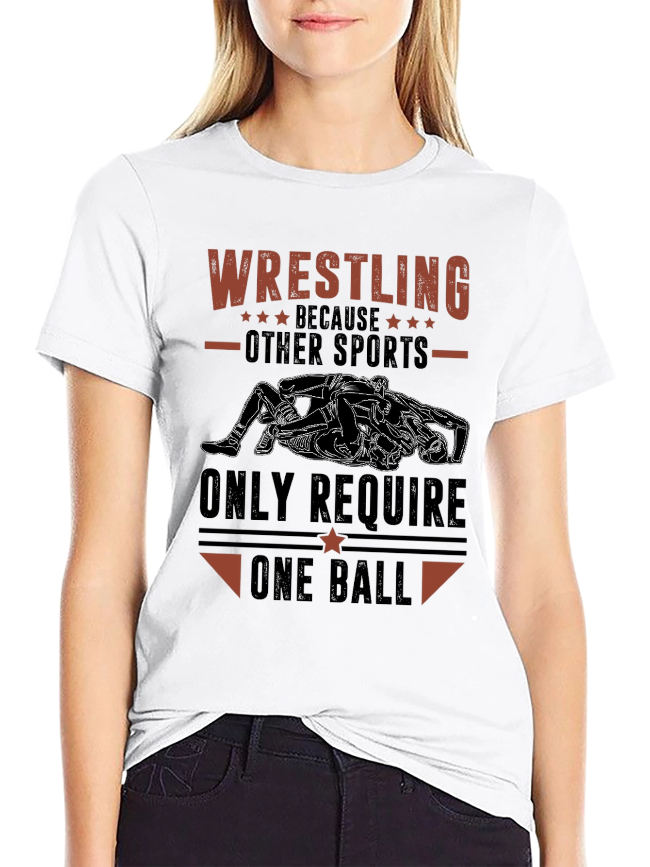 Wrestling One Ball Graphic Tee