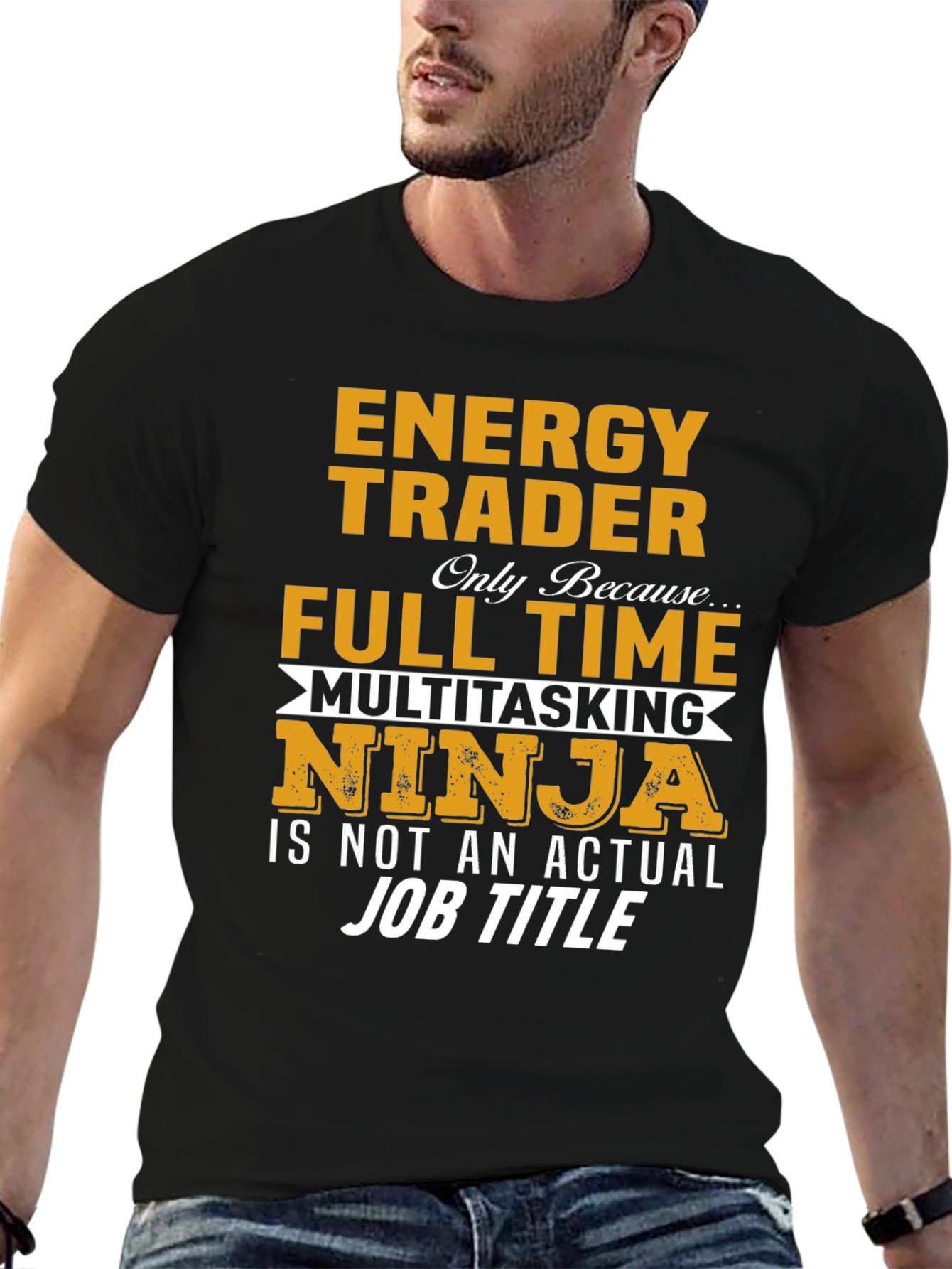 Energy Trader Full Time Ninja Job T-Shirt