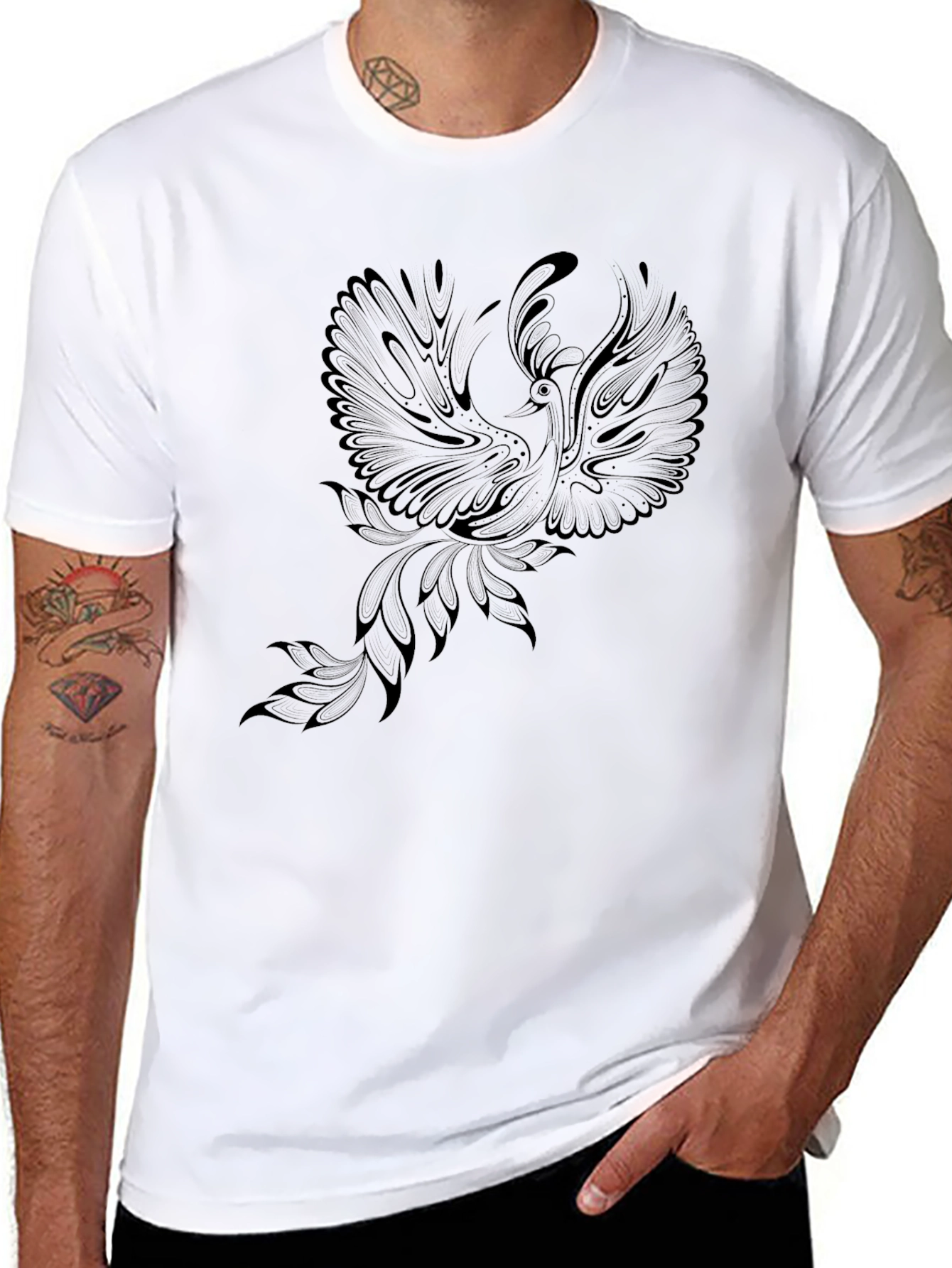 Black Phoenix Graphic T-Shirt