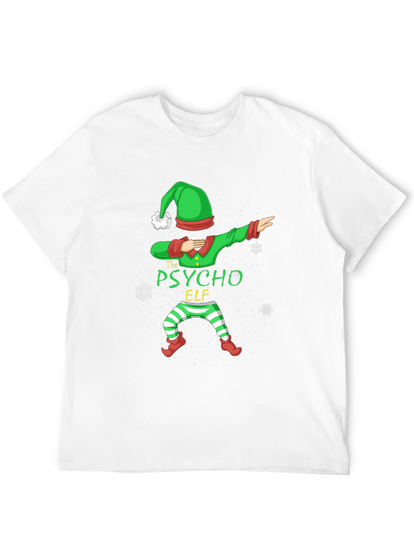 Psycho Elf Dabbing Christmas T-Shirt