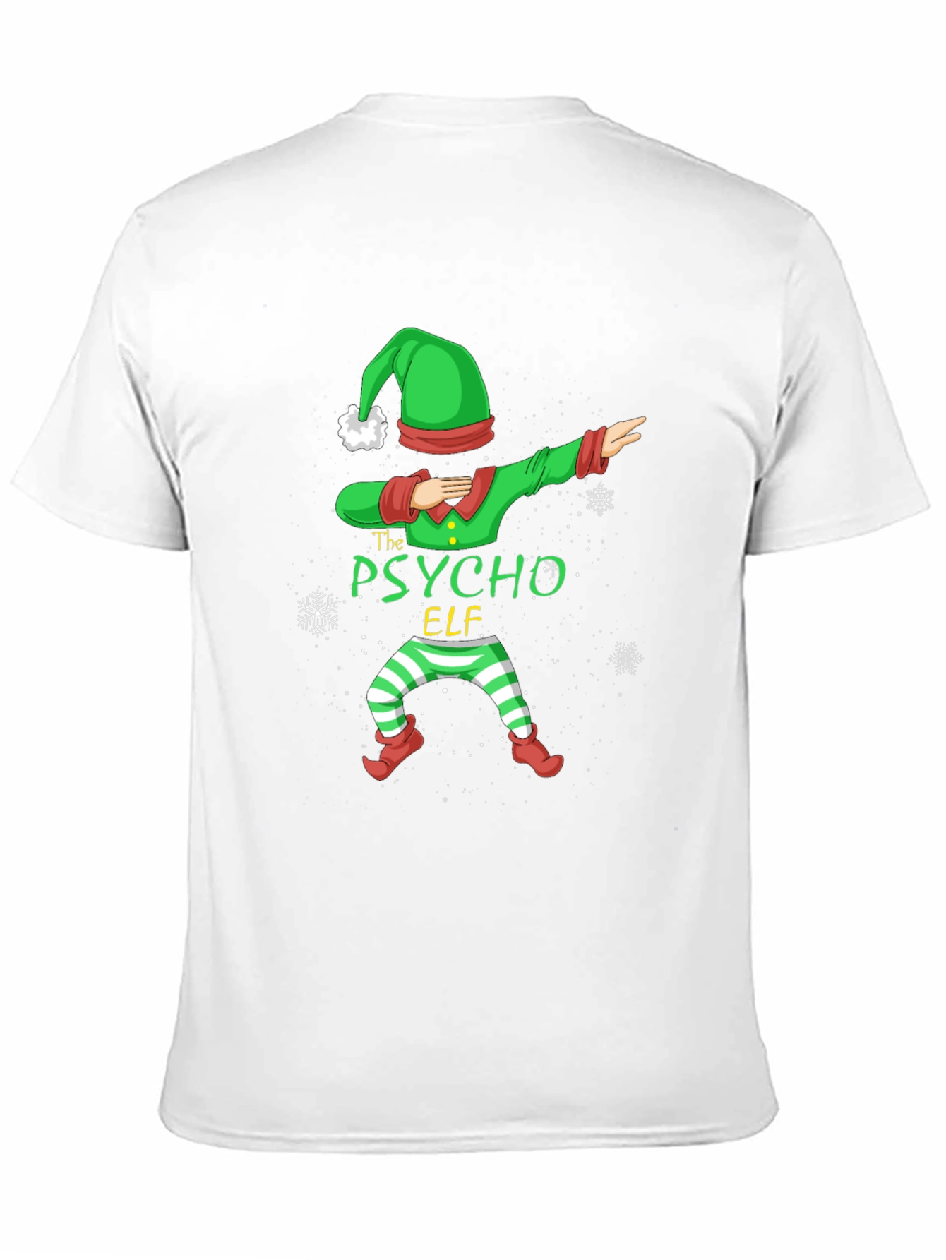 Psycho Elf Dabbing Christmas T-Shirt
