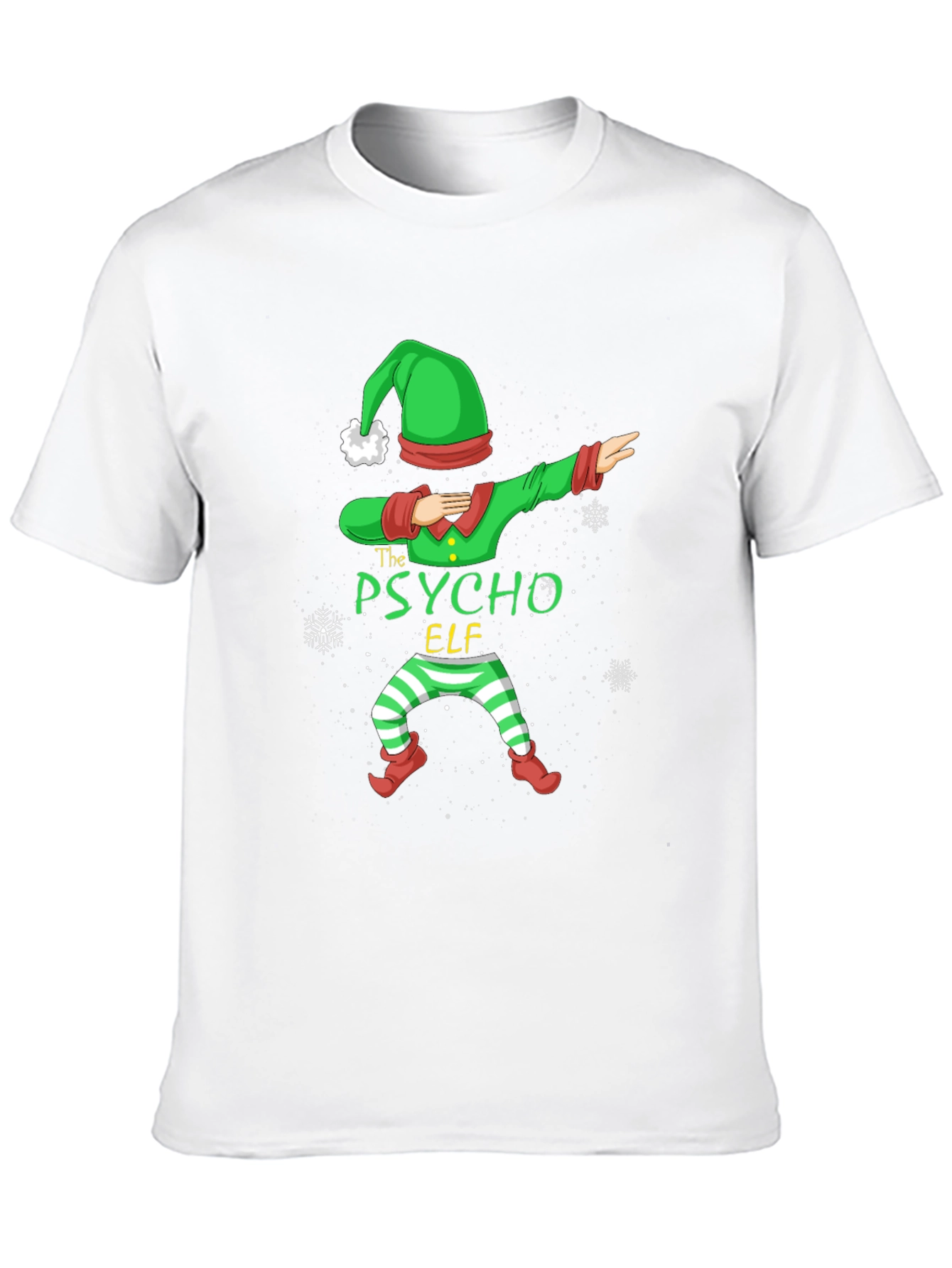 Psycho Elf Dabbing Christmas T-Shirt