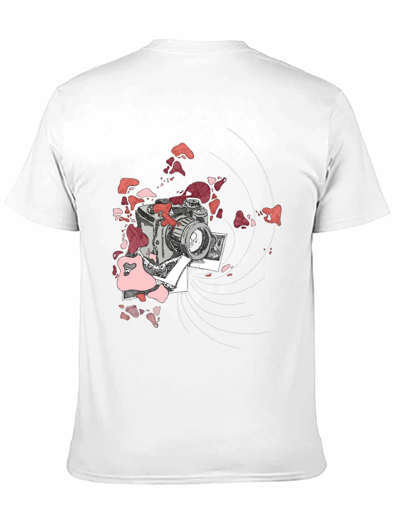 Retro Camera Graphic T-Shirt - Black