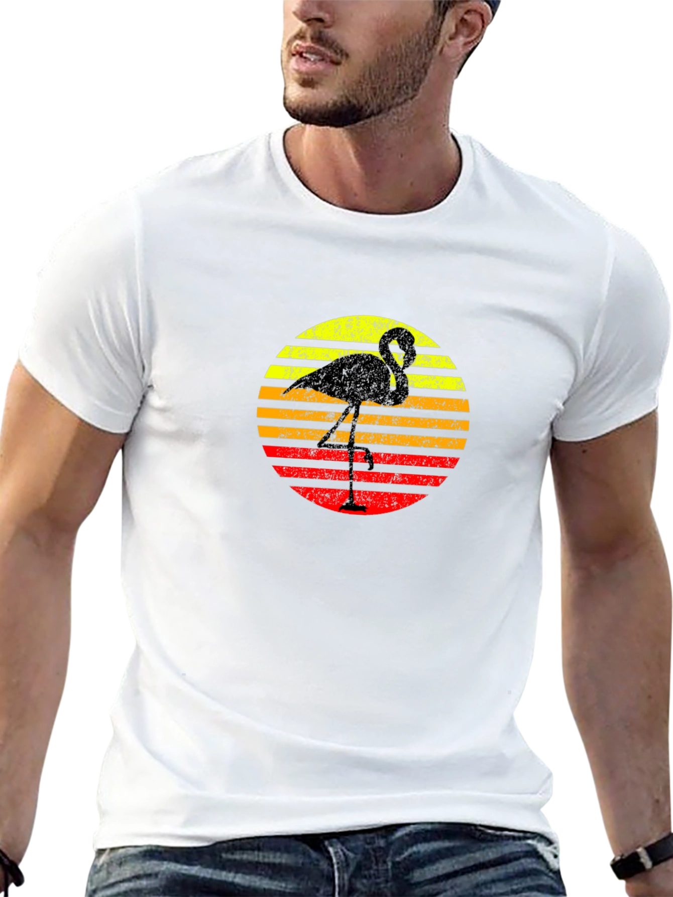 Retro Flamingo Graphic Tee