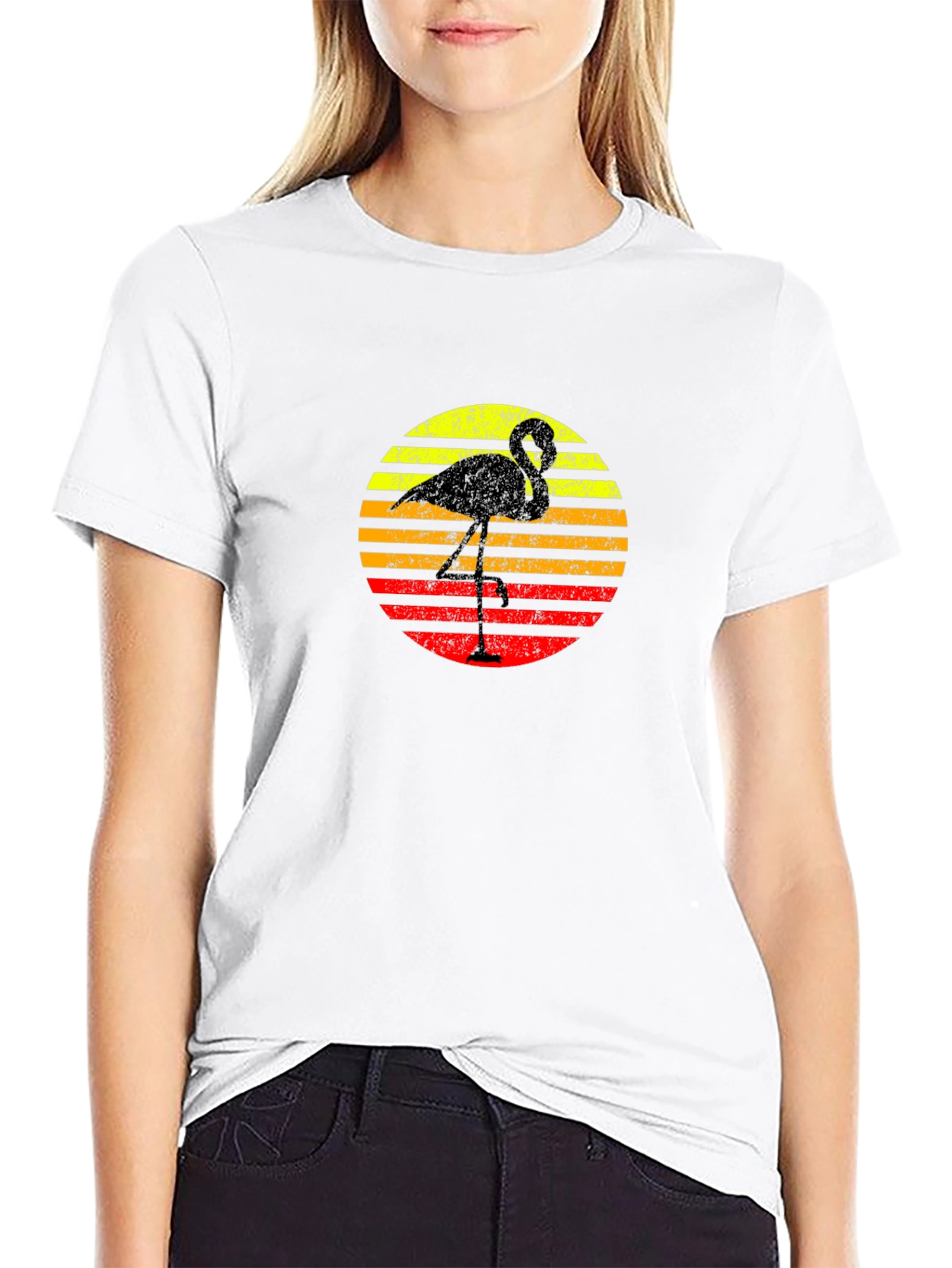Retro Flamingo Graphic Tee