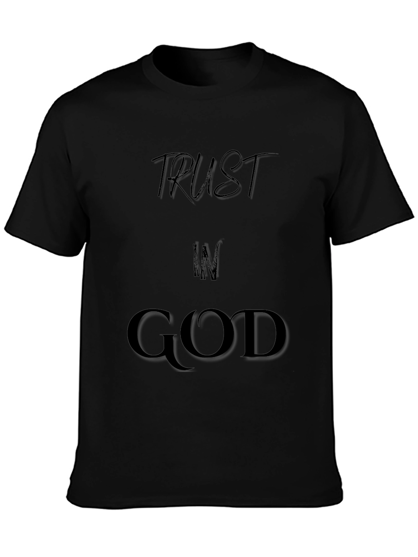 Trust In God Black Graphic Tee
