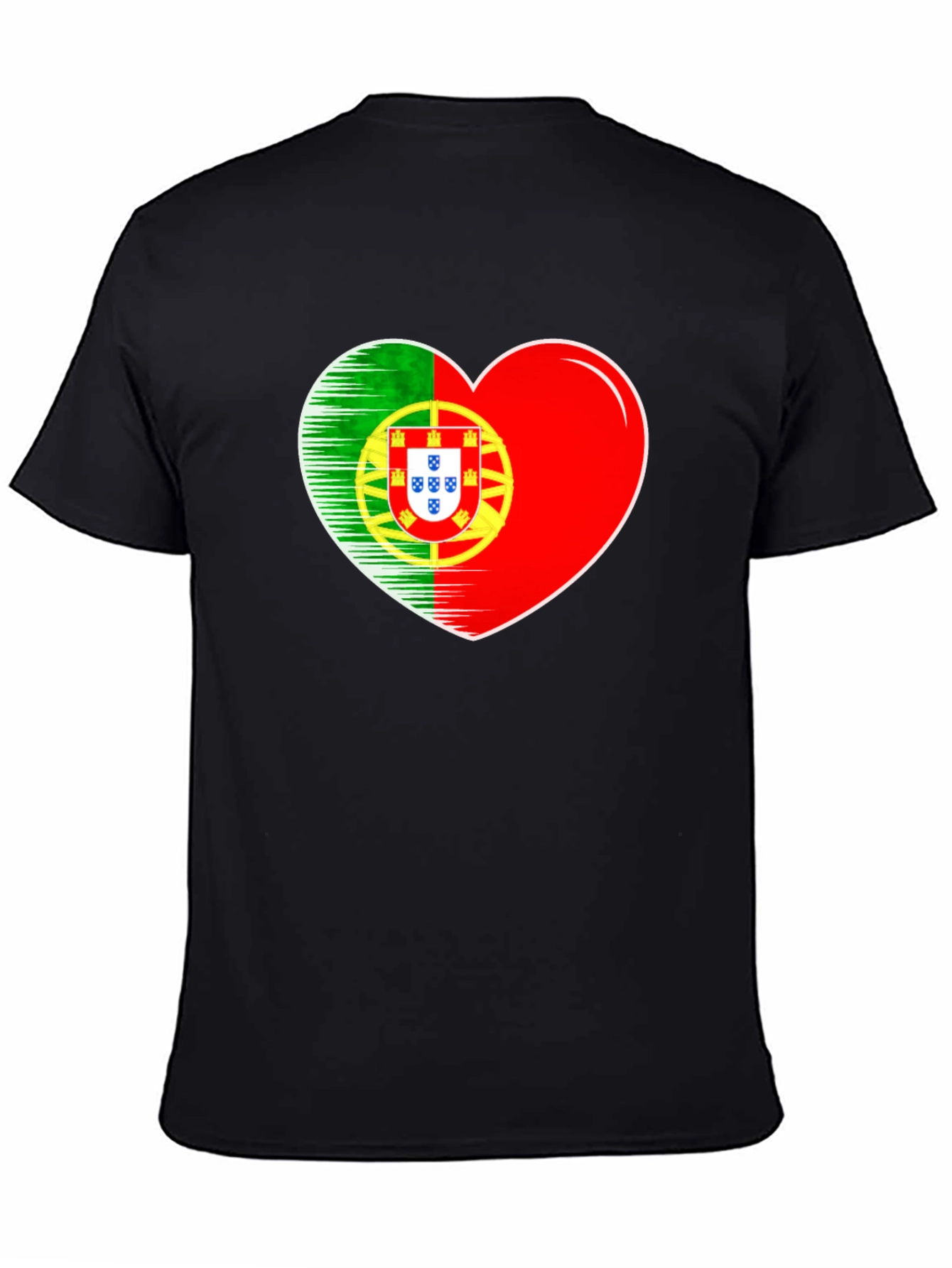 Portugal Flag Heart T-Shirt