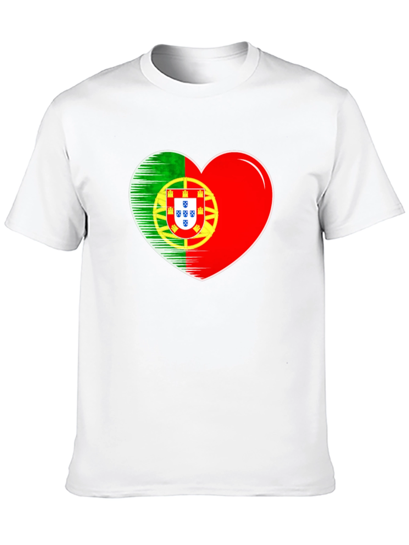 Portugal Flag Heart T-Shirt