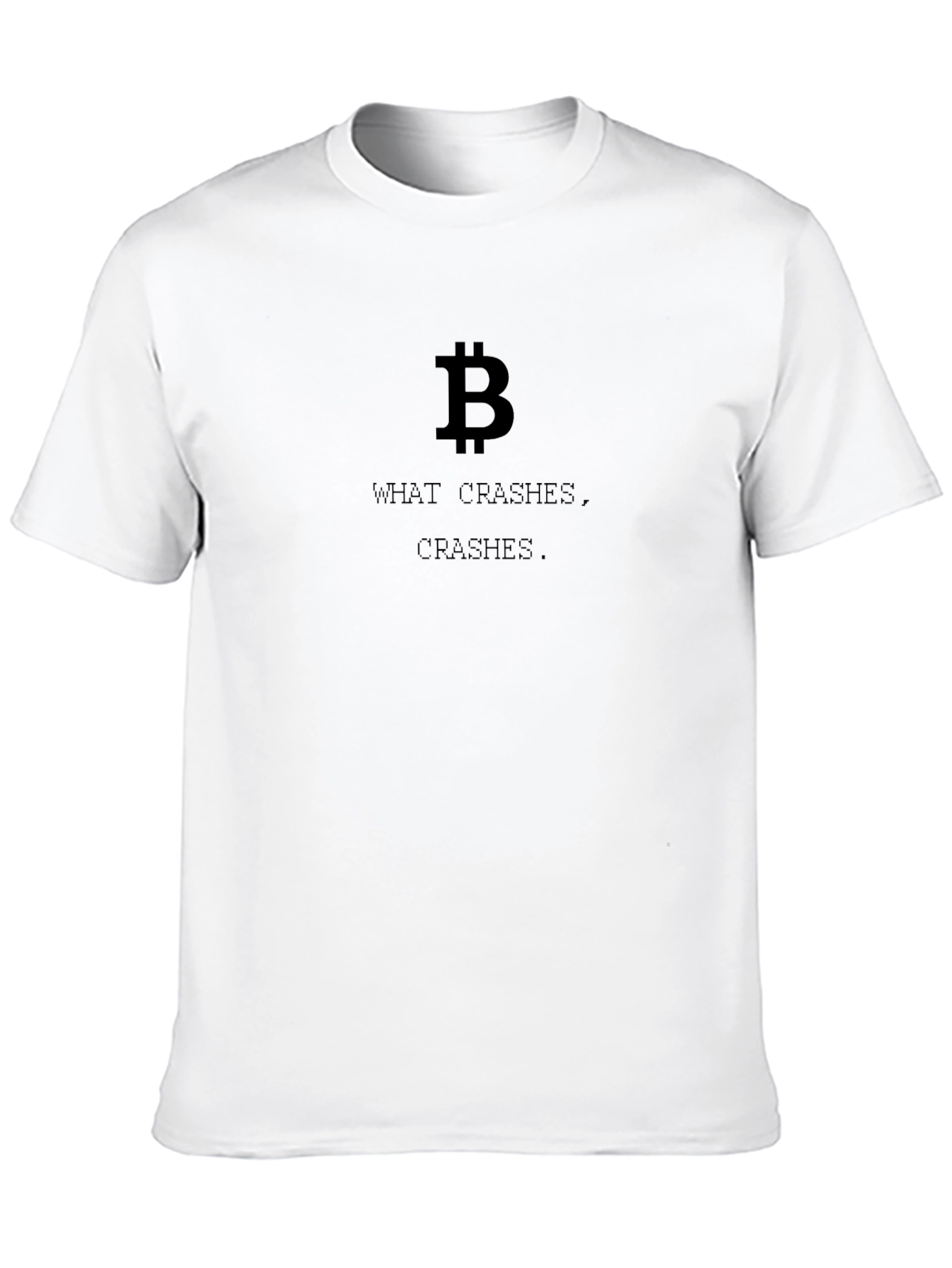 Bitcoin Crash Mens Black T-Shirt