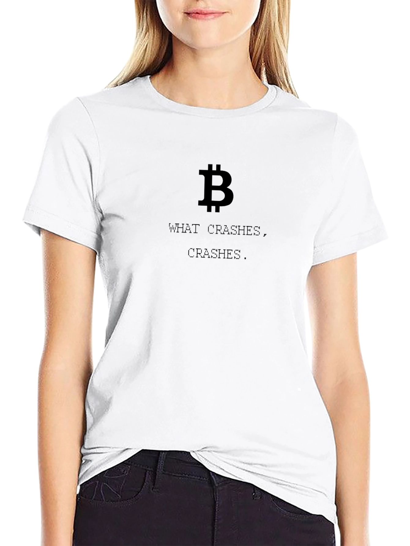 Bitcoin Crash Mens Black T-Shirt