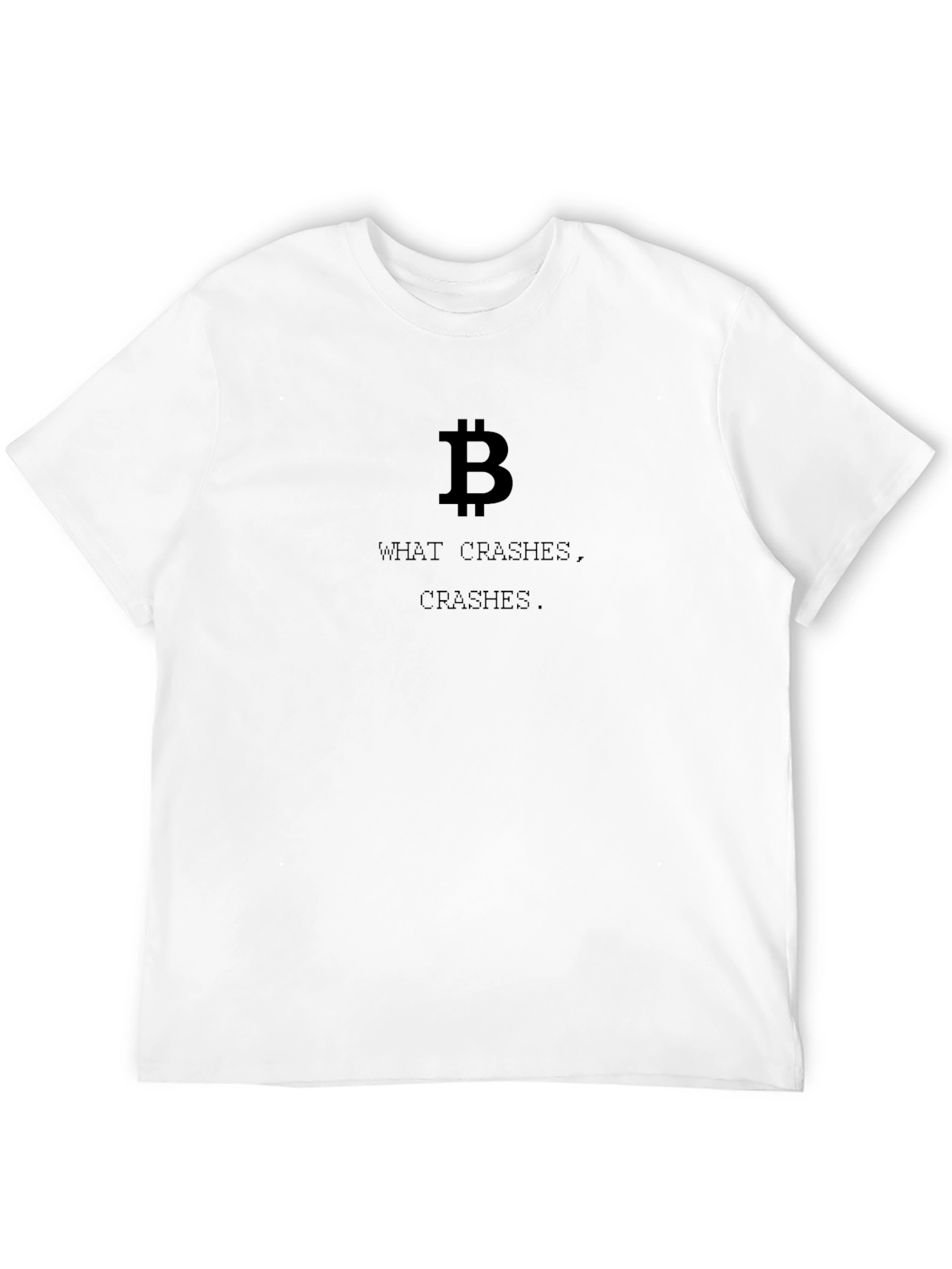 Bitcoin Crash Mens Black T-Shirt