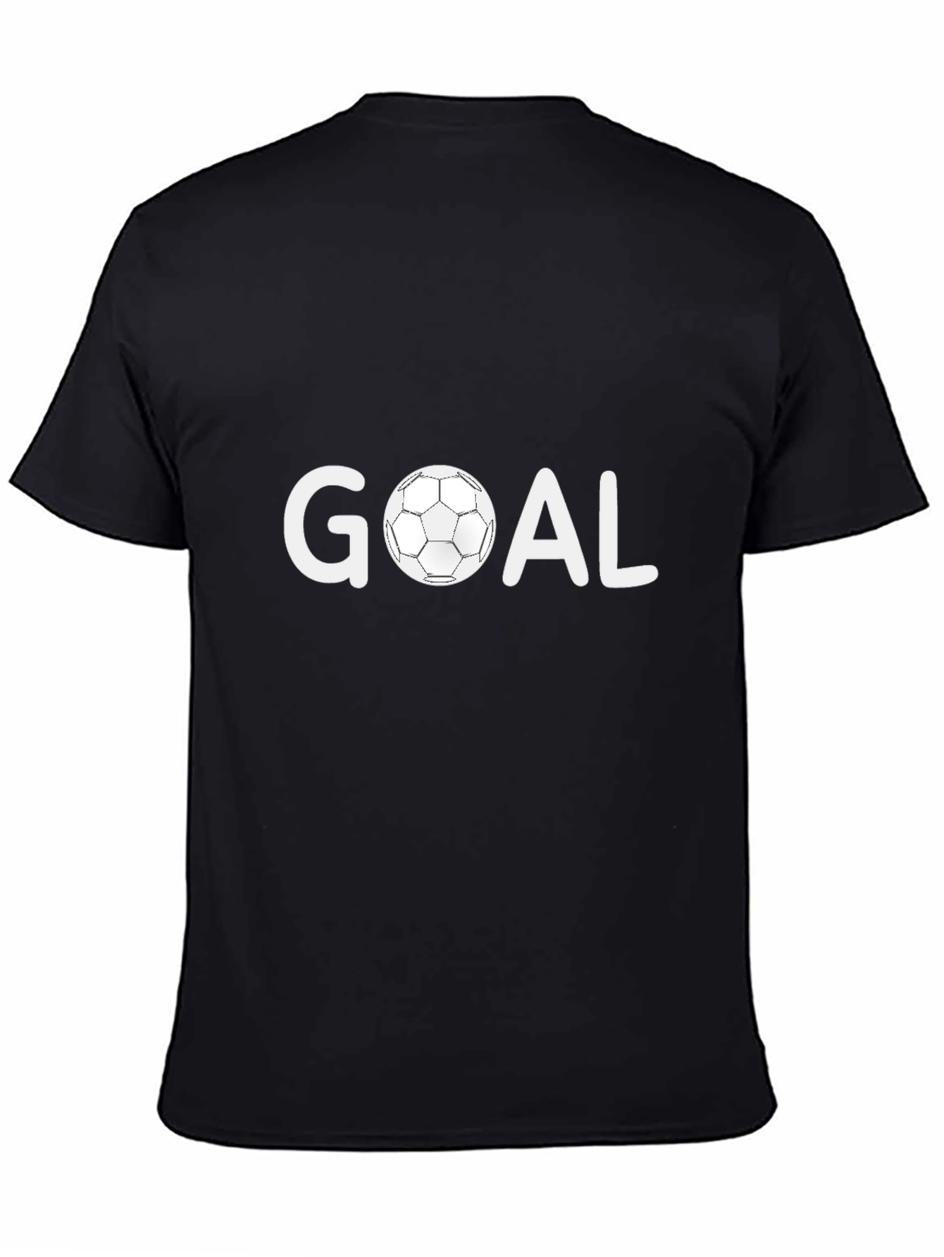 Goal Soccer Ball Graphic Tee - Black T-Shirt