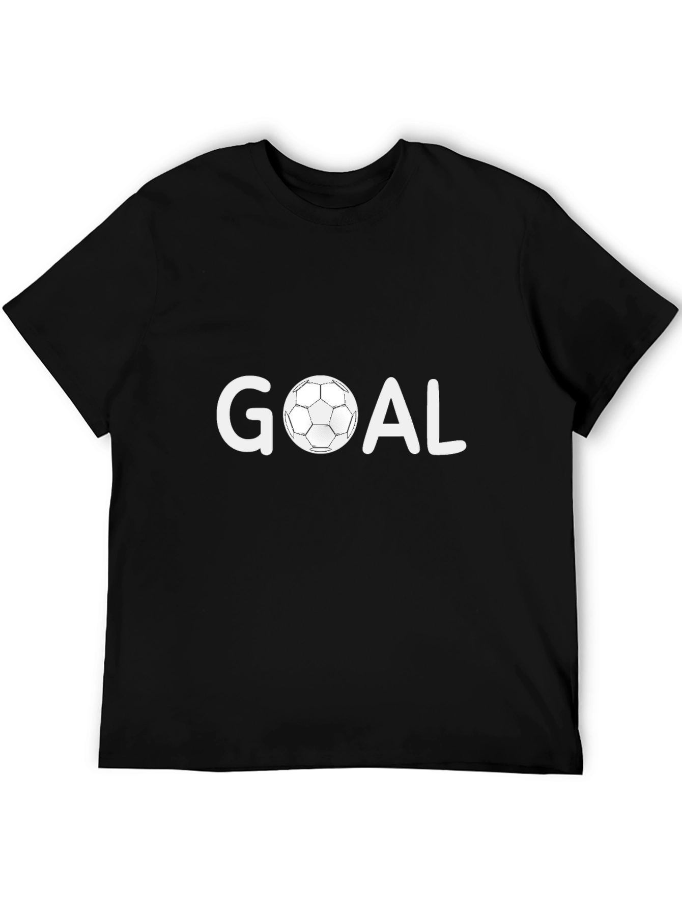 Goal Soccer Ball Graphic Tee - Black T-Shirt