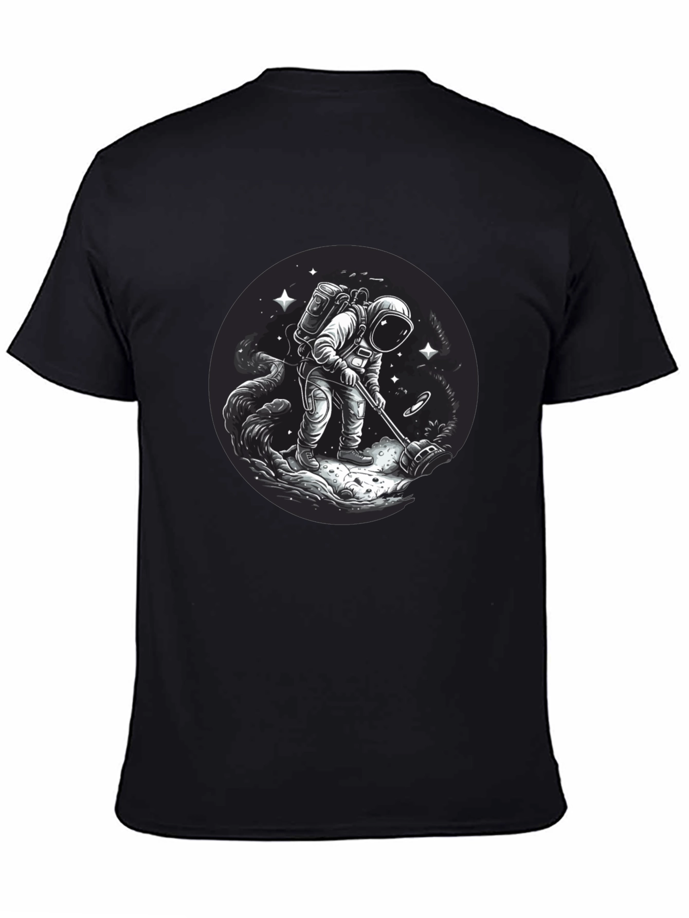 Astronaut Metal Detecting Graphic Tee