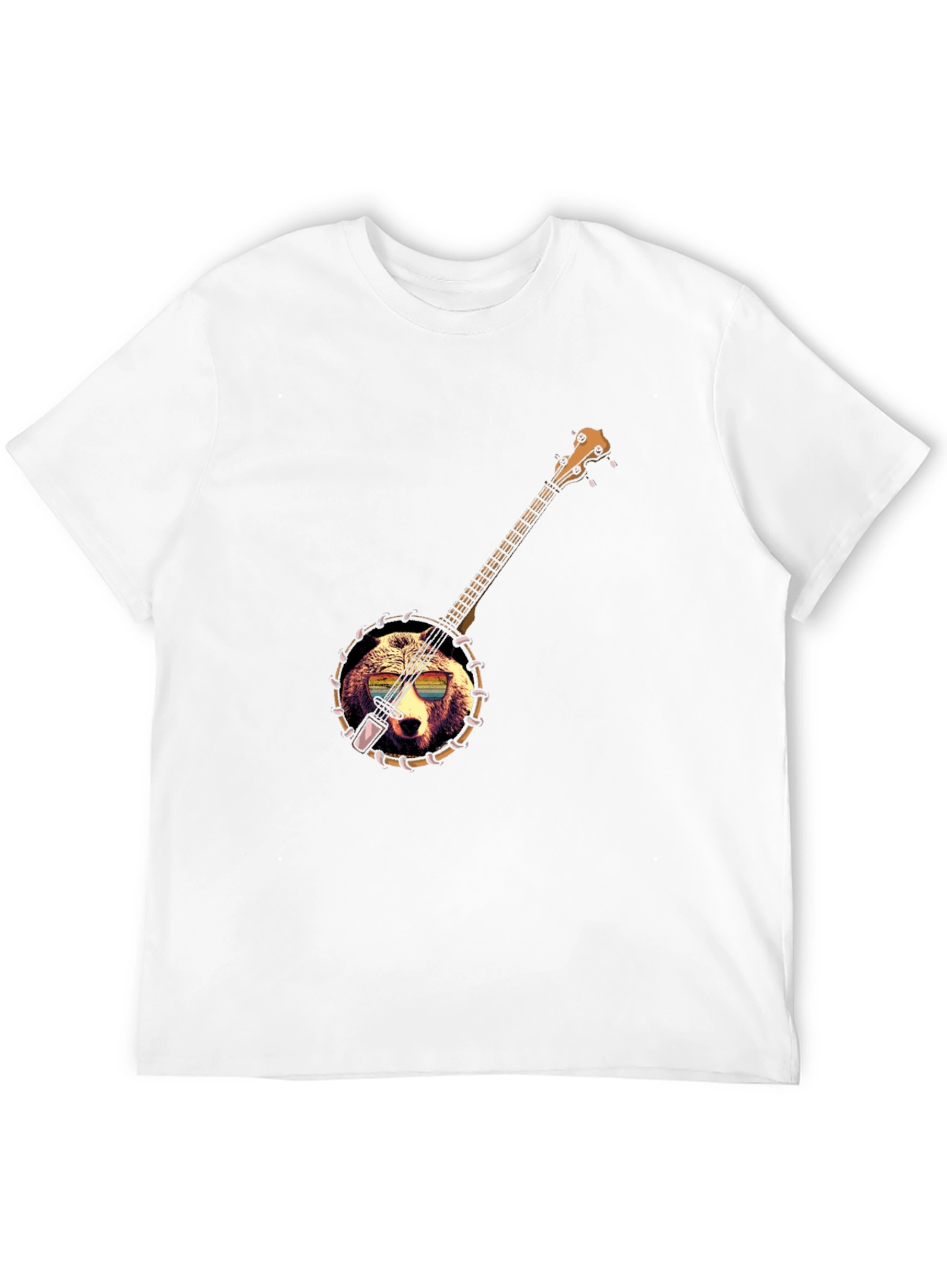 Banjo Bear T-Shirt - Novelty Music Tee