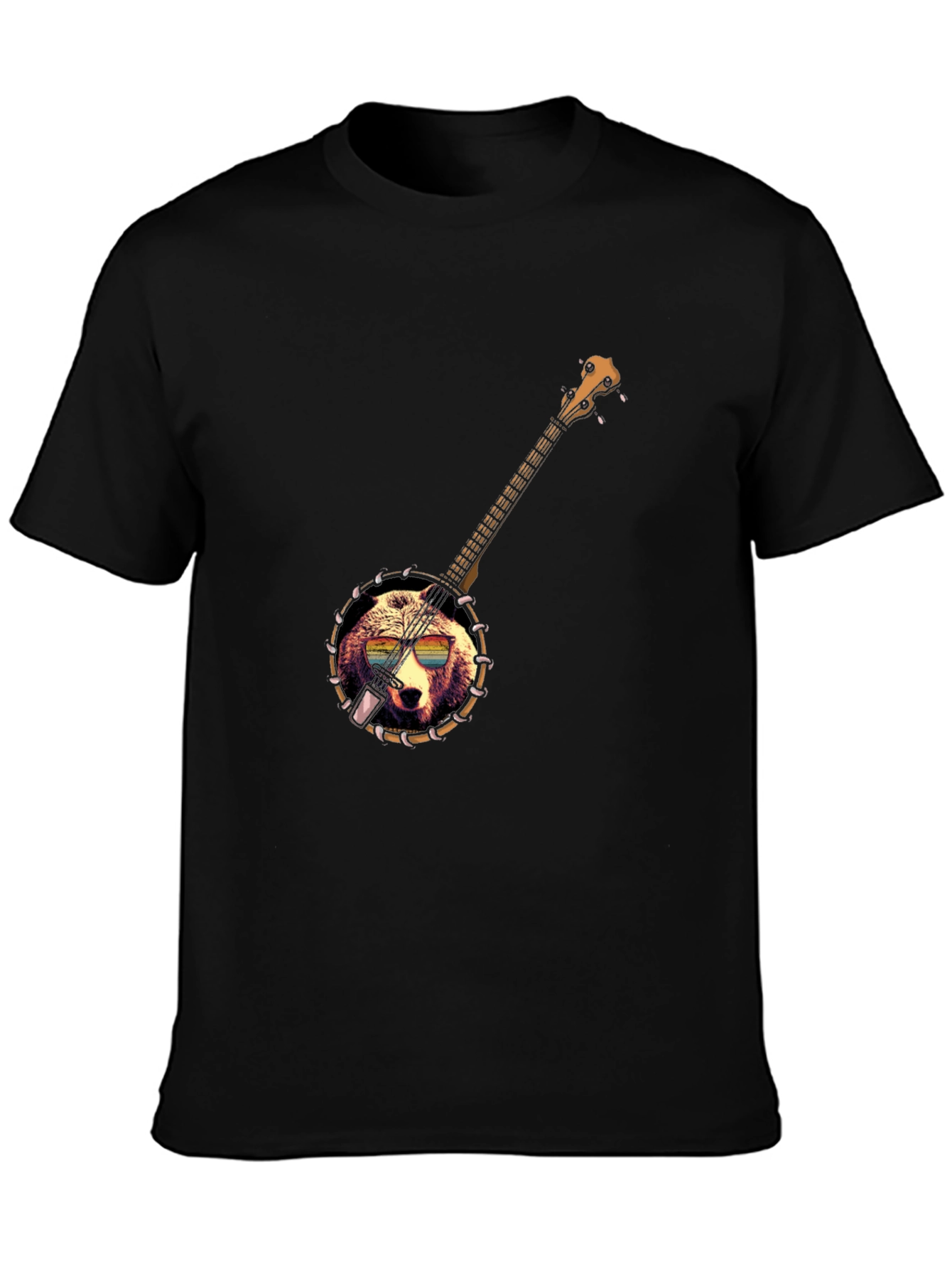 Banjo Bear T-Shirt - Novelty Music Tee