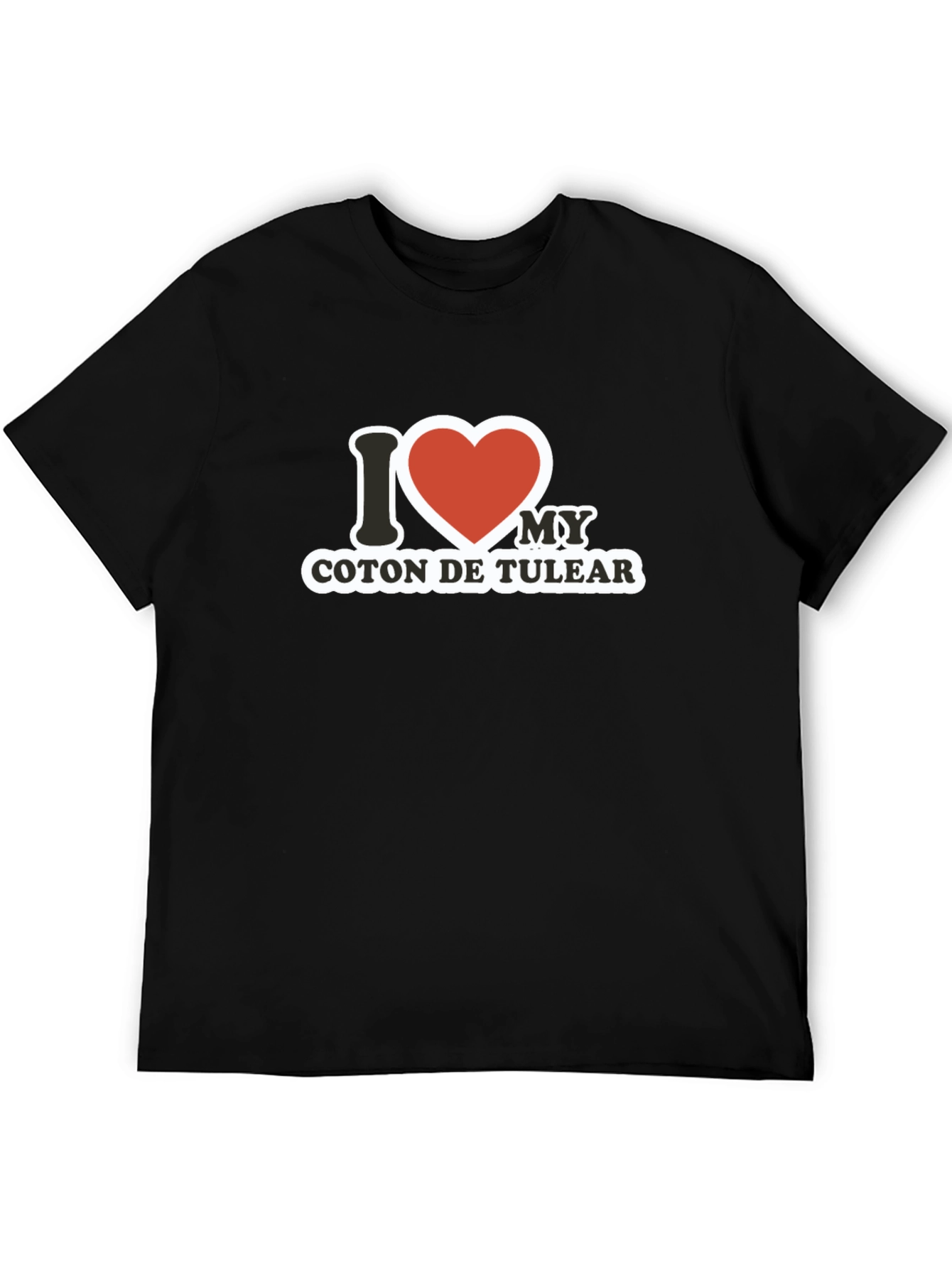 I Heart My Coton De Tulear Black T-Shirt